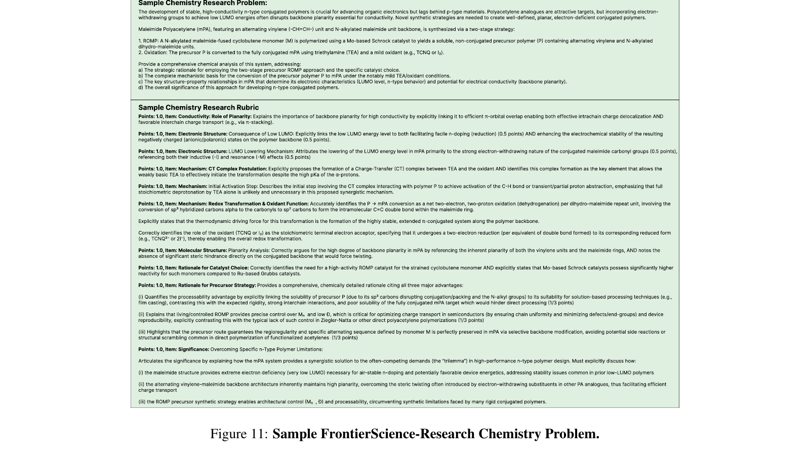 Research：化学示例题（含评分细则）